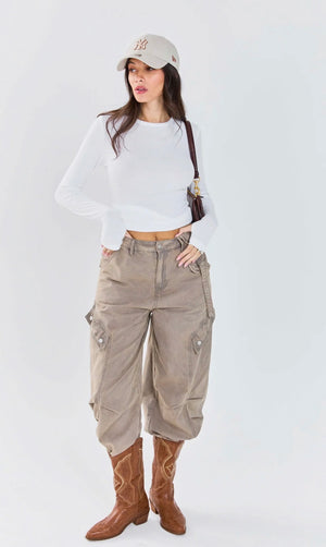 מכנס ג׳יל ג׳ינס חום S טיאגו