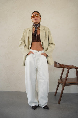 ג׳ינס קיאנו ג׳ינס לבן S RFA