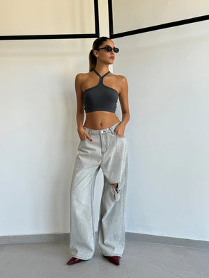 ג'ינס ליהי אפור טיאגו