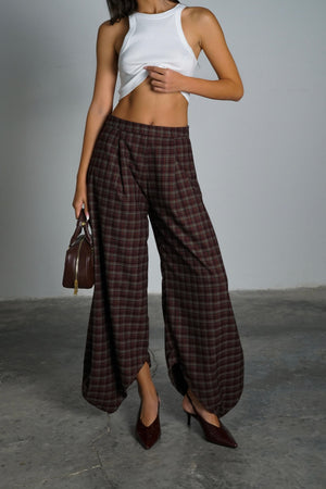 מכנסי אייזיק מכנס בורדו GOVANA