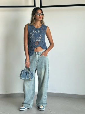 מכנס ג׳ינס לואי תכלת ג׳ינס טיאגו