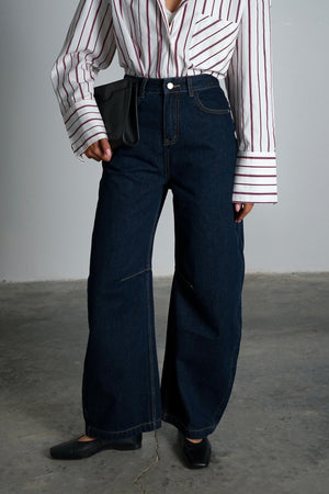 ג׳ינס ליינה ג׳ינס כחול נייבי GOVANA