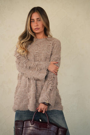 סריג רפאל חולצה קפה O.S RFA