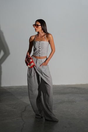 חליפה קרמביל חליפה אפור בהיר GOVANA