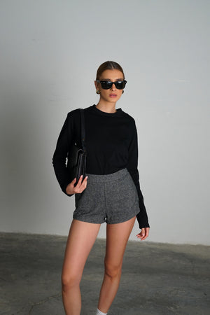 בייסיקלי חולצה שחור GOVANA