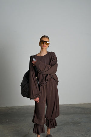 חליפת גאלה חליפה חום GOVANA