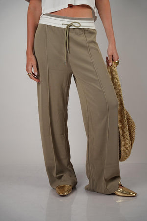 מכנס רותם קאמל מכנס בז' O.S RFA