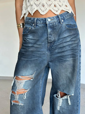 מכנס ג׳ינס לירוי ג׳ינס כחול טיאגו