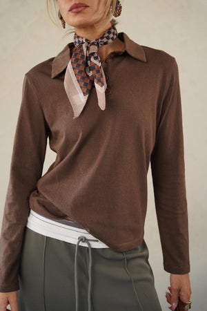 טישרט מאיה חולצה חום O.S RFA