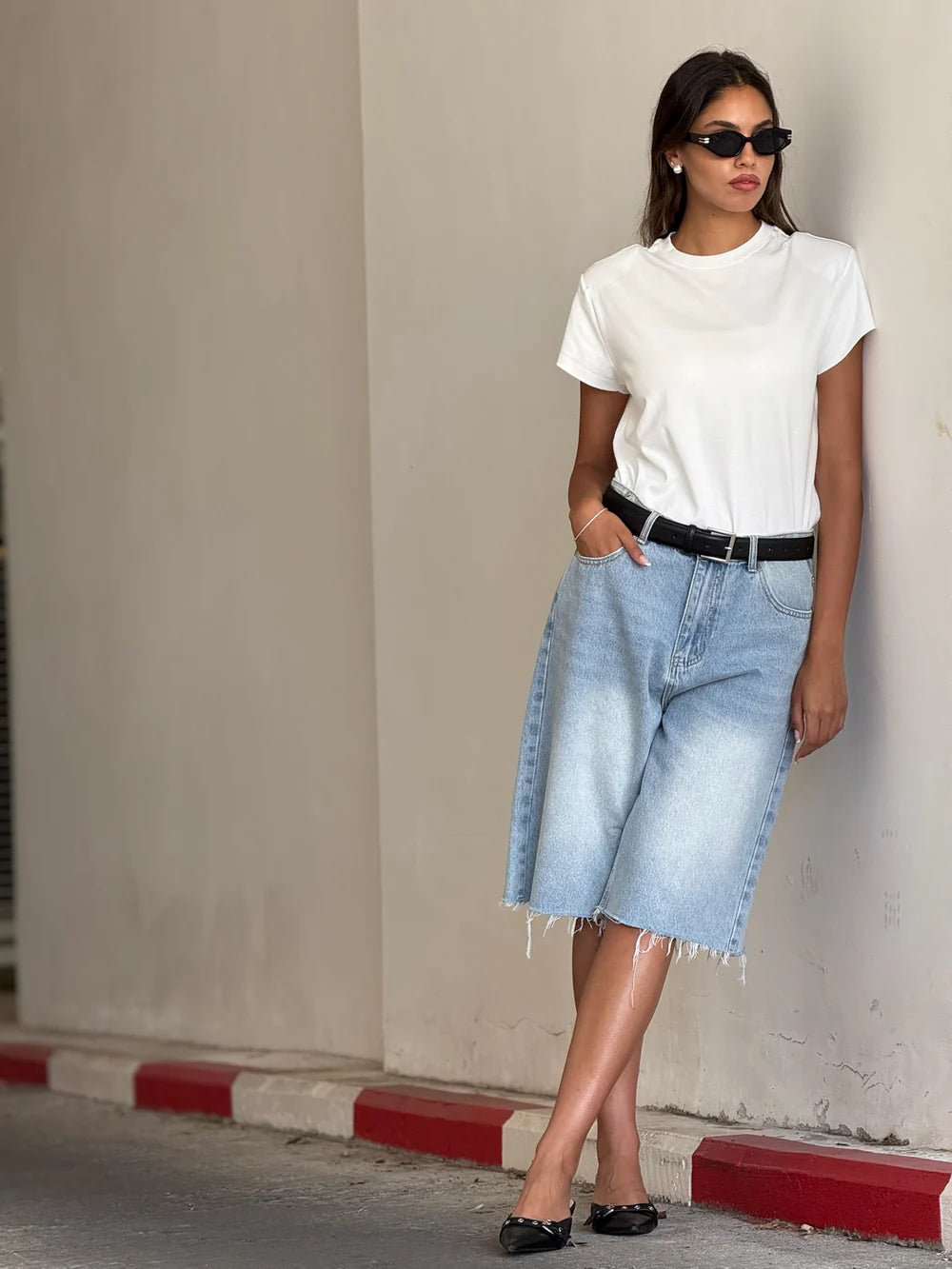 ברמודה ג׳ינס פולי ג׳ינס תכלת טיאגו