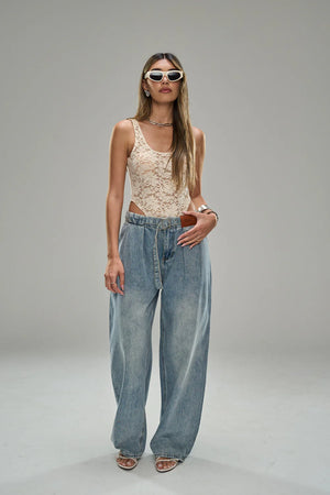 מכנס ג׳ינס דוריאל כחול טיאגו