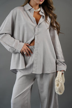 חליפת הילרי חליפה אפור בהיר O.S RFA