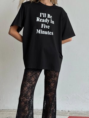 מכנס תחרה סו שחור GOVANA