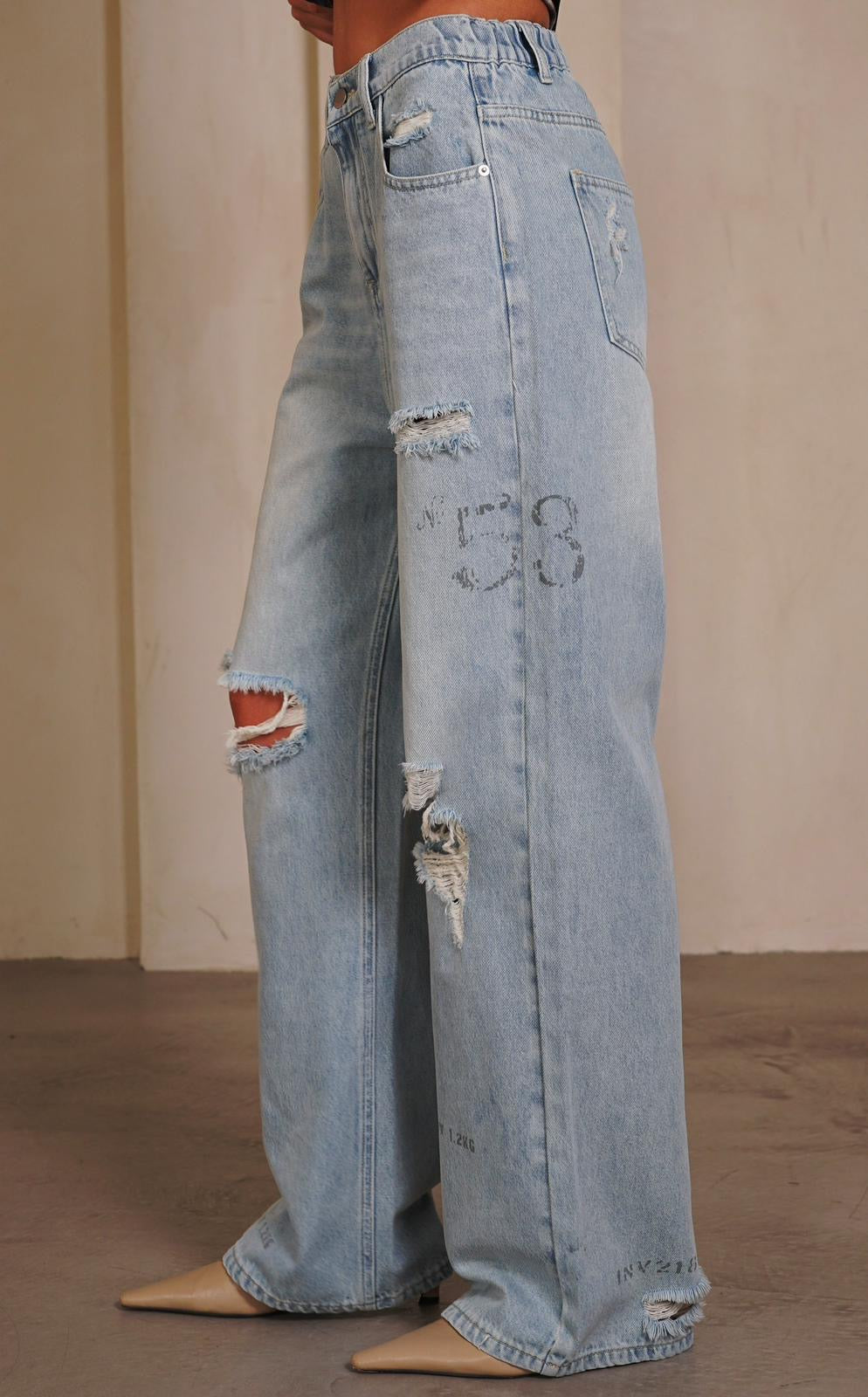 מכנס ג׳ינס NEW PRINT