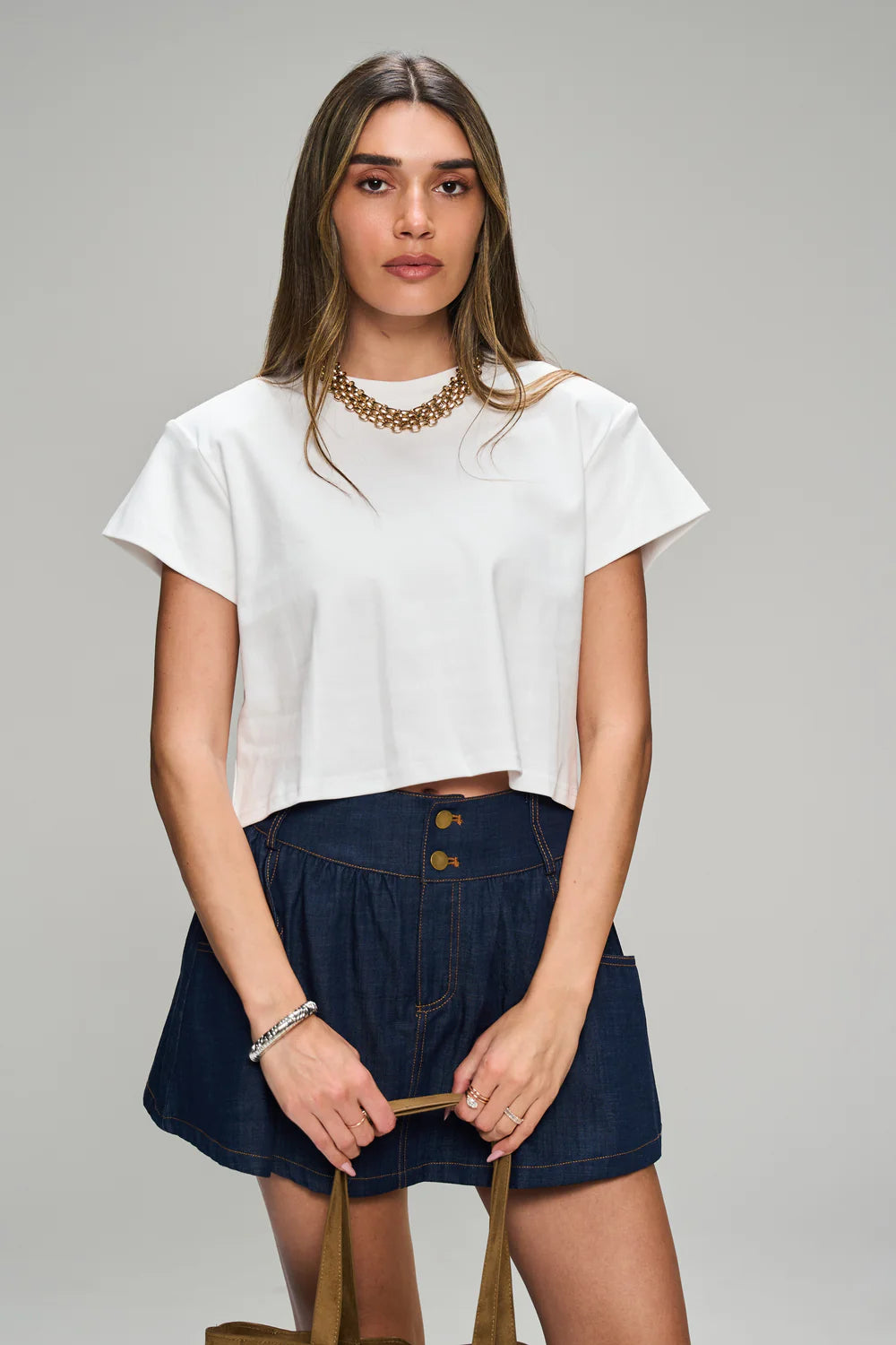 חולצת בילי חולצה לבן טיאגו