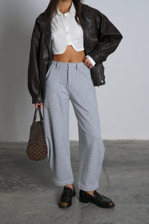 מכנסי בלוברניק מכנס אפור בהיר GOVANA