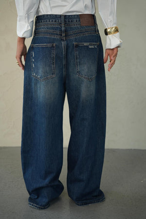 ג׳ינס דדי חולצה כחול כהה RFA