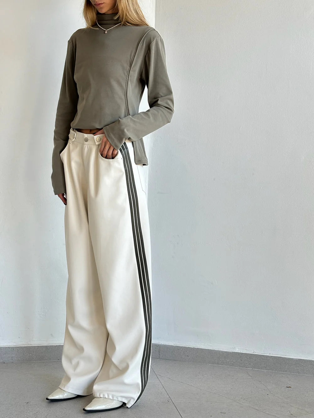 מכנס דמוי עור לורן מכנס טיאגו