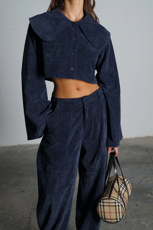 חליפת דראמר חליפה כחול נייבי GOVANA