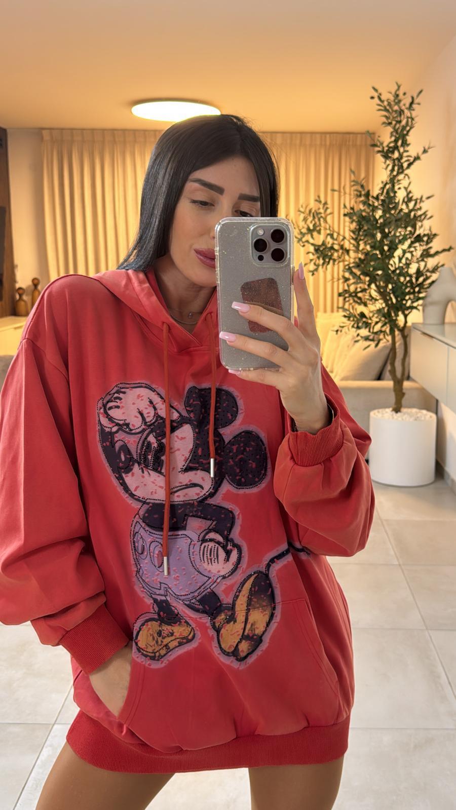 חולצת מיקי חולצה אדום O.S גליתה