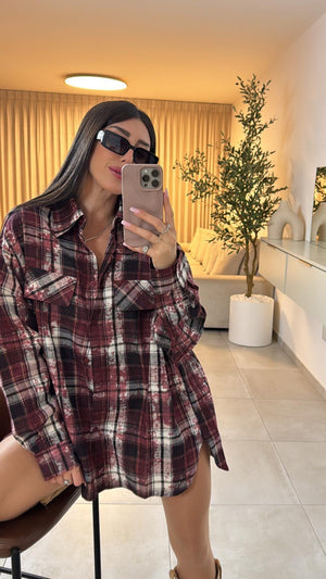 חולצת שירלי משובצת חולצה גליתה