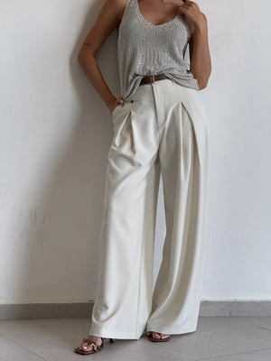 מכנס אסתל מכנס לבן טיאגו