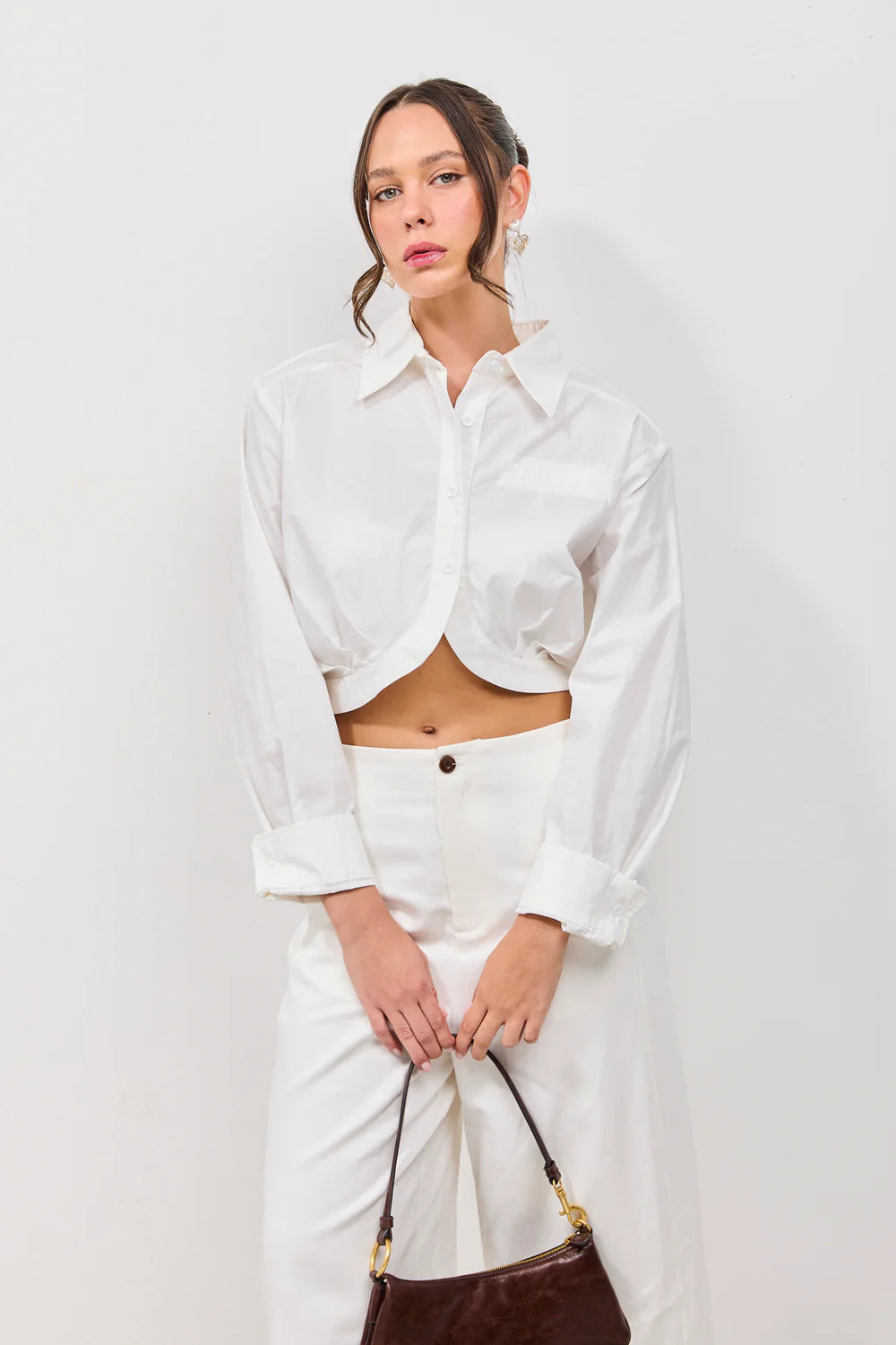 חולצת אורי חולצה לבן טיאגו