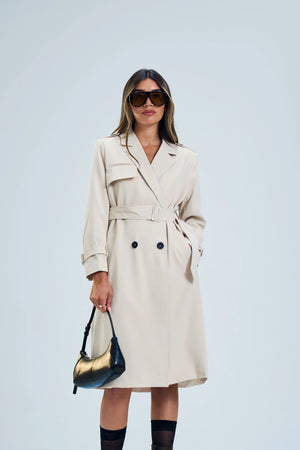 מעיל קאי מעיל שמנת טיאגו