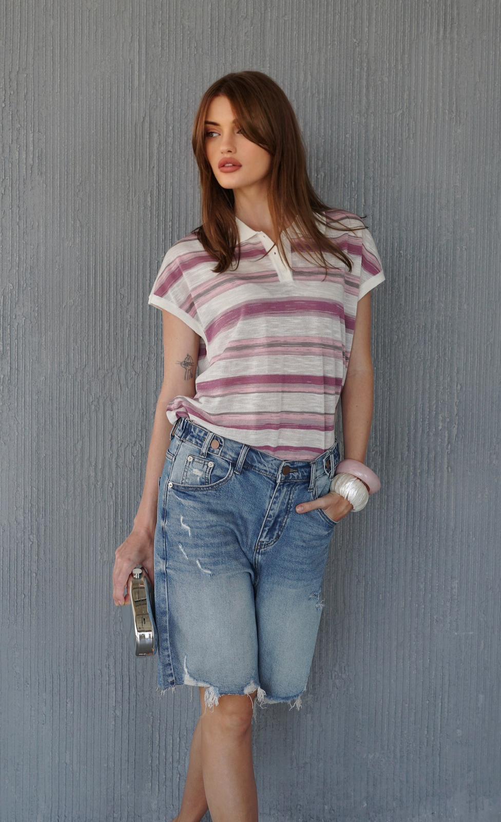 חולצת פולו פסים