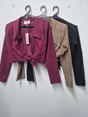 טופ קשירה חולצה O.S נטלי שווילי