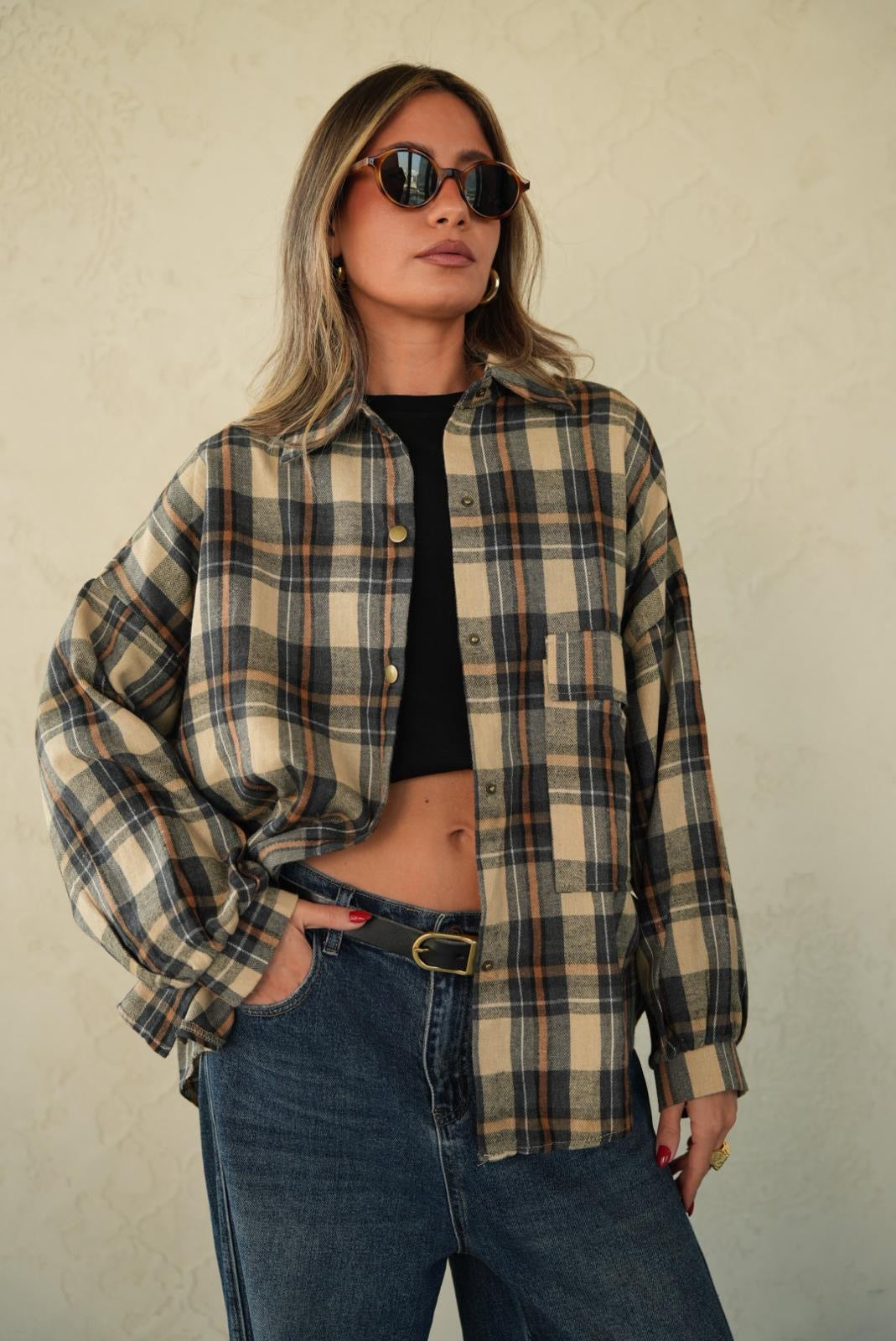 חולצת נינה חולצה קרם O.S RFA