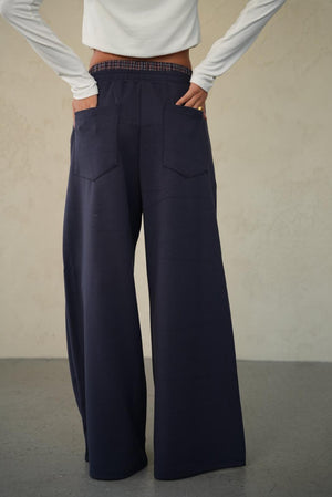 מכנס קמיל מכנס כחול נייבי M RFA