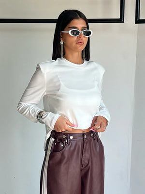 מכנס דמוי עור לורן מכנס טיאגו