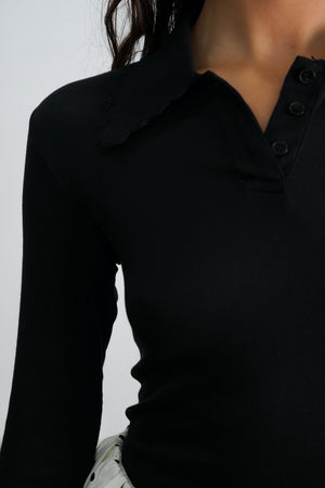 חולצת קיוטו חולצה שחור GOVANA