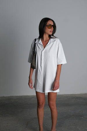 אוברול מוזס אוברול לבן GOVANA