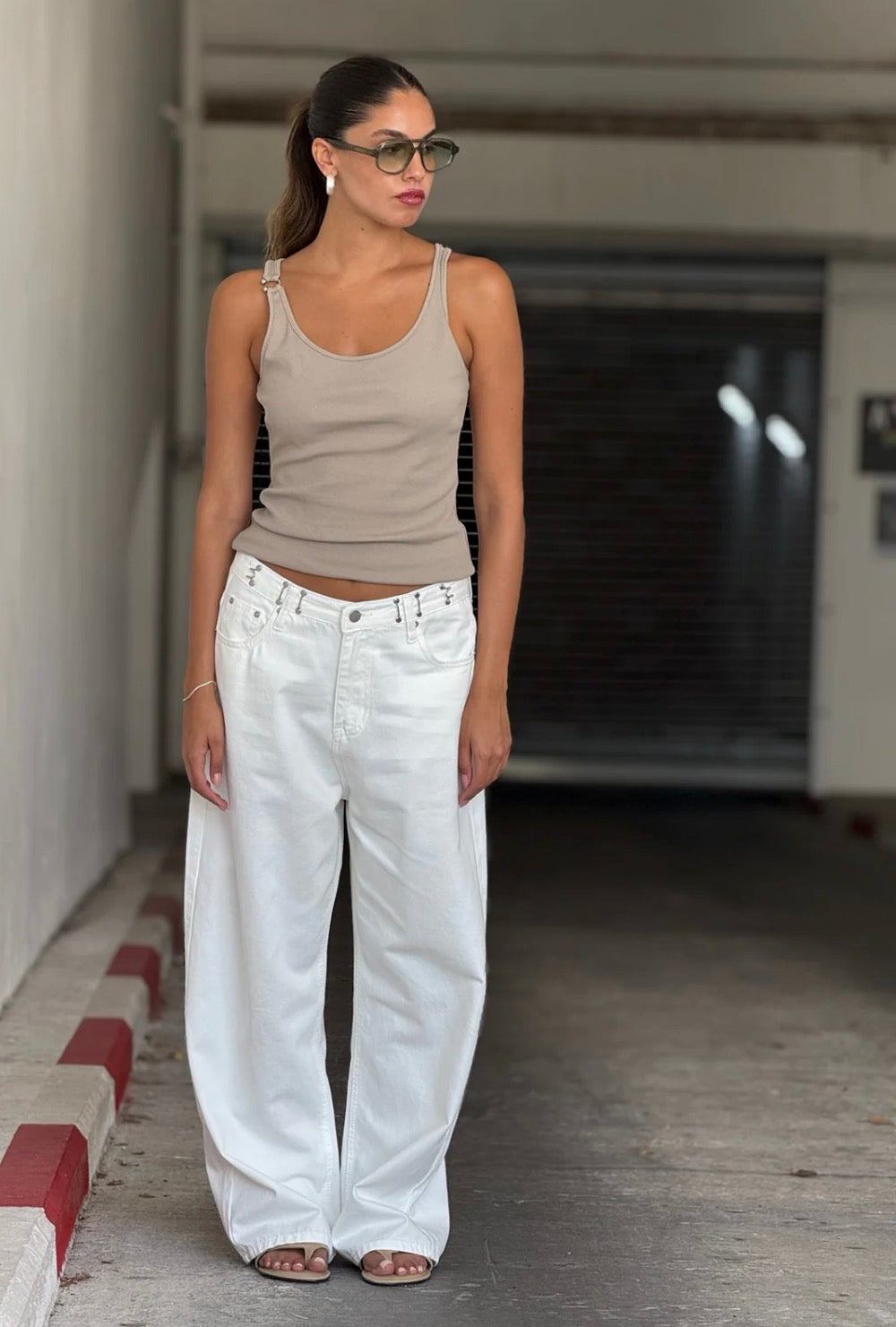 מכנס ג׳ינס לואי לבן