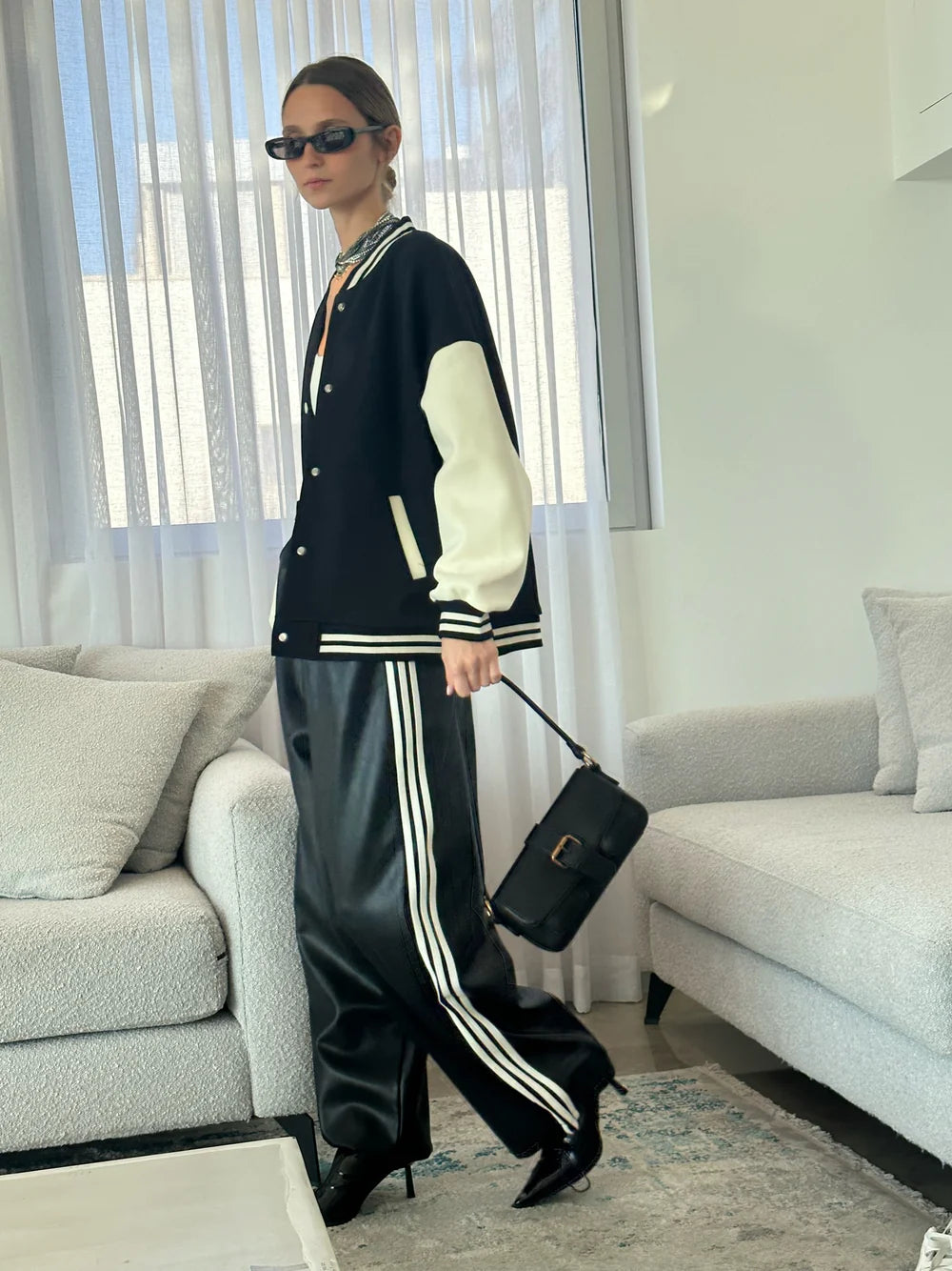 מכנס דמוי עור לורן מכנס טיאגו