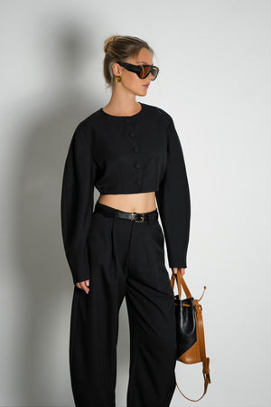 חליפת מדי חליפה שחור GOVANA