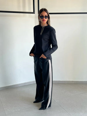 מכנס דמוי עור לורן מכנס טיאגו