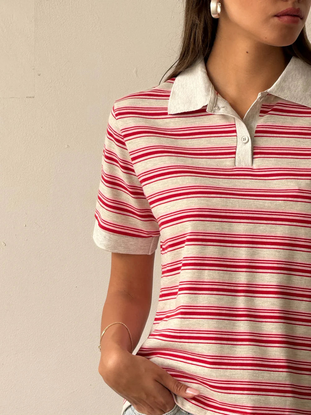 חולצת נילי חולצה אדום O.S טיאגו