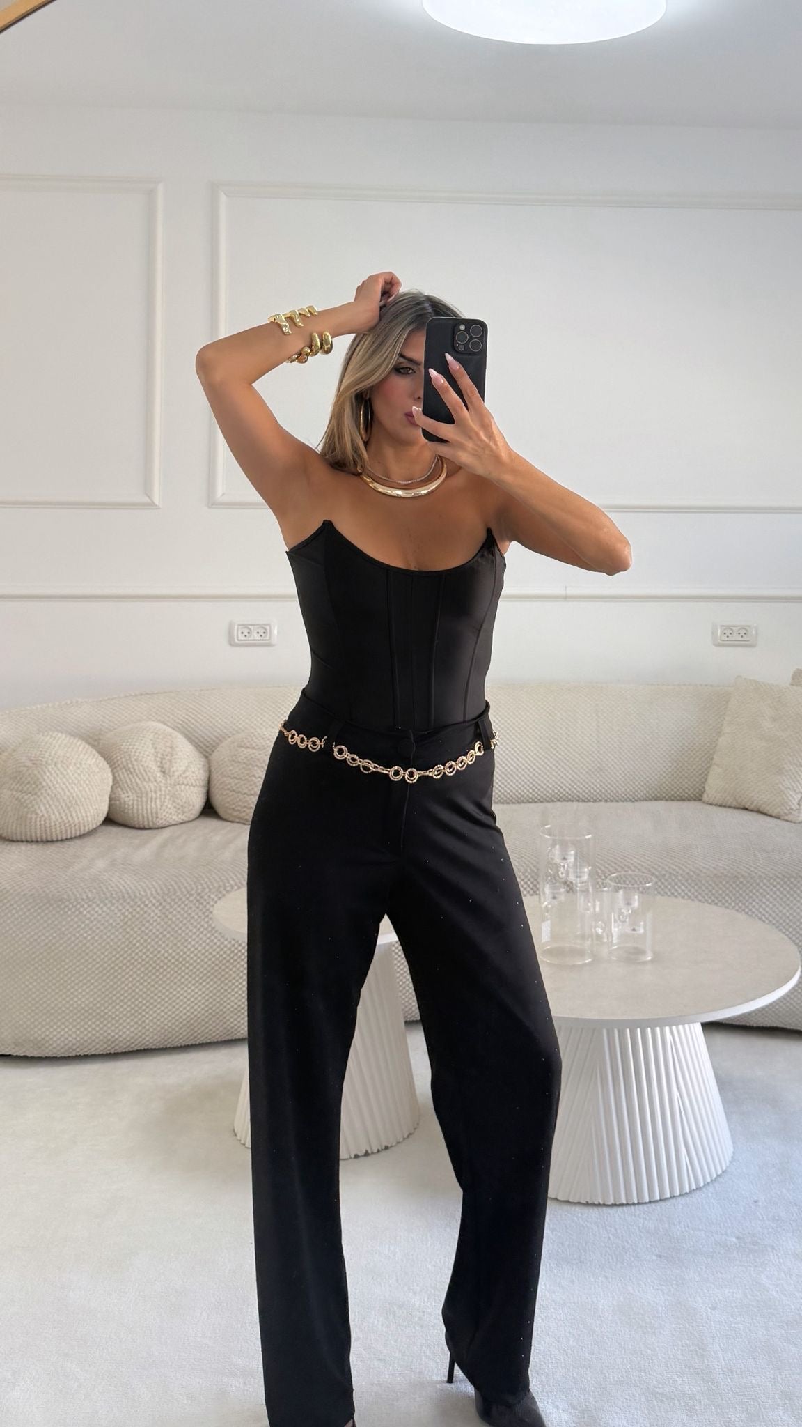 מכנס ספיר אבנים