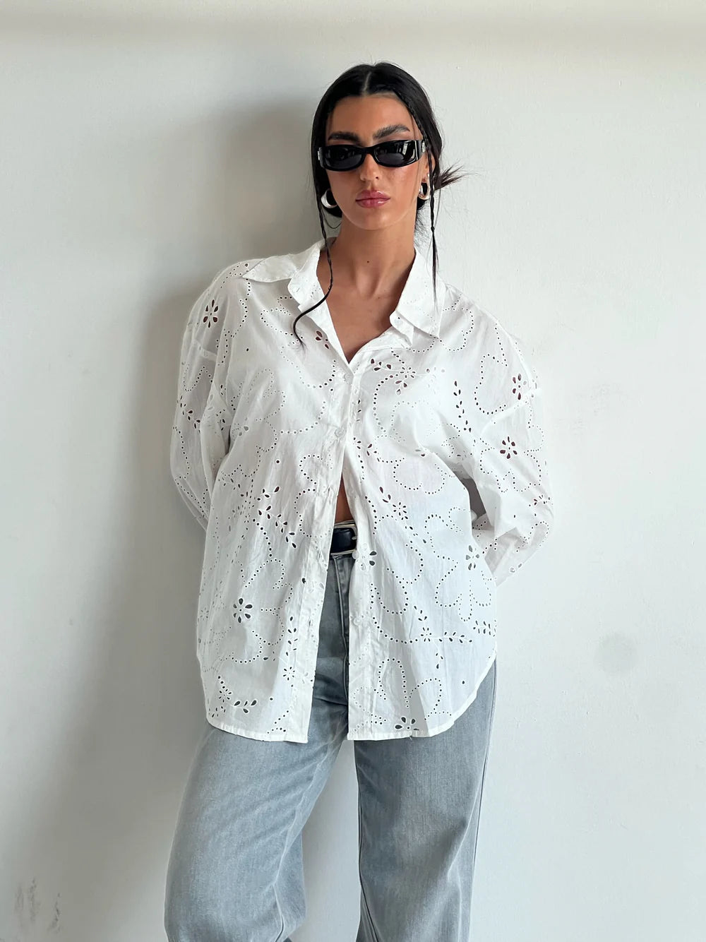 חולצת קרני חולצה לבן O.S טיאגו