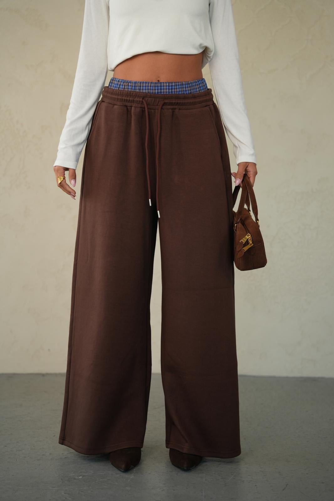 מכנס קמיל מכנס חום RFA