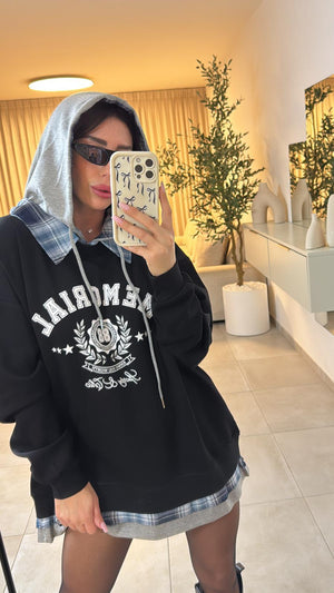 קפוצ׳ון 88 חולצה שחור O.S גליתה