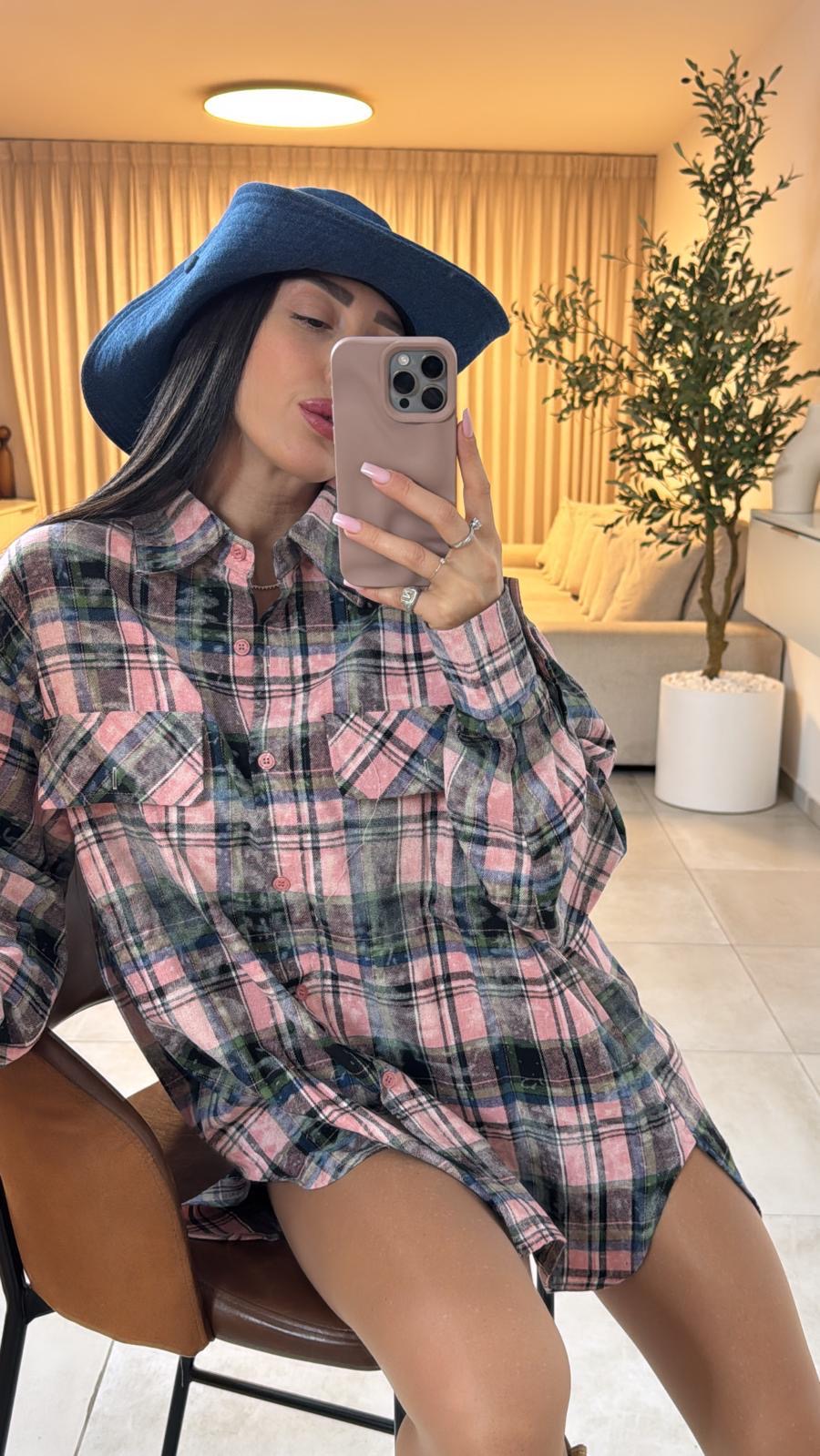 חולצת שירלי משובצת חולצה גליתה