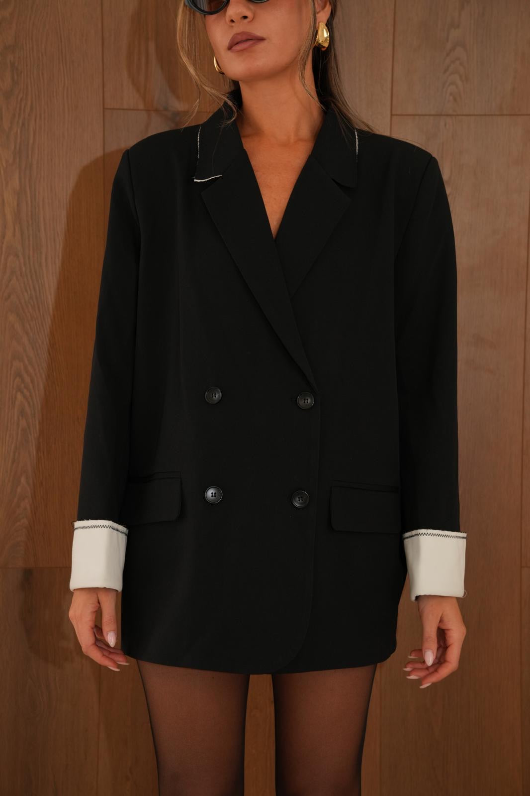 ג׳קט בינו בלייזר שחור RFA