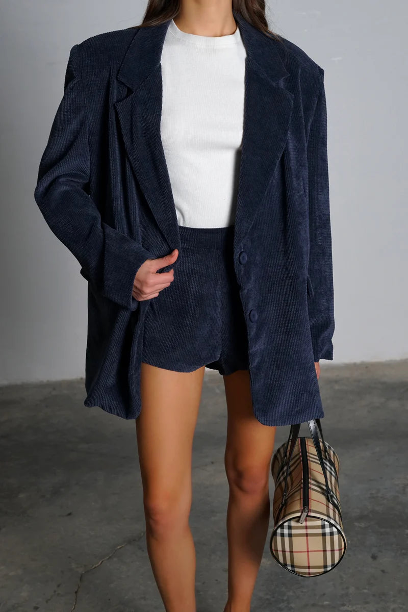 חליפת אדנטה קורדרוי חליפה כחול GOVANA