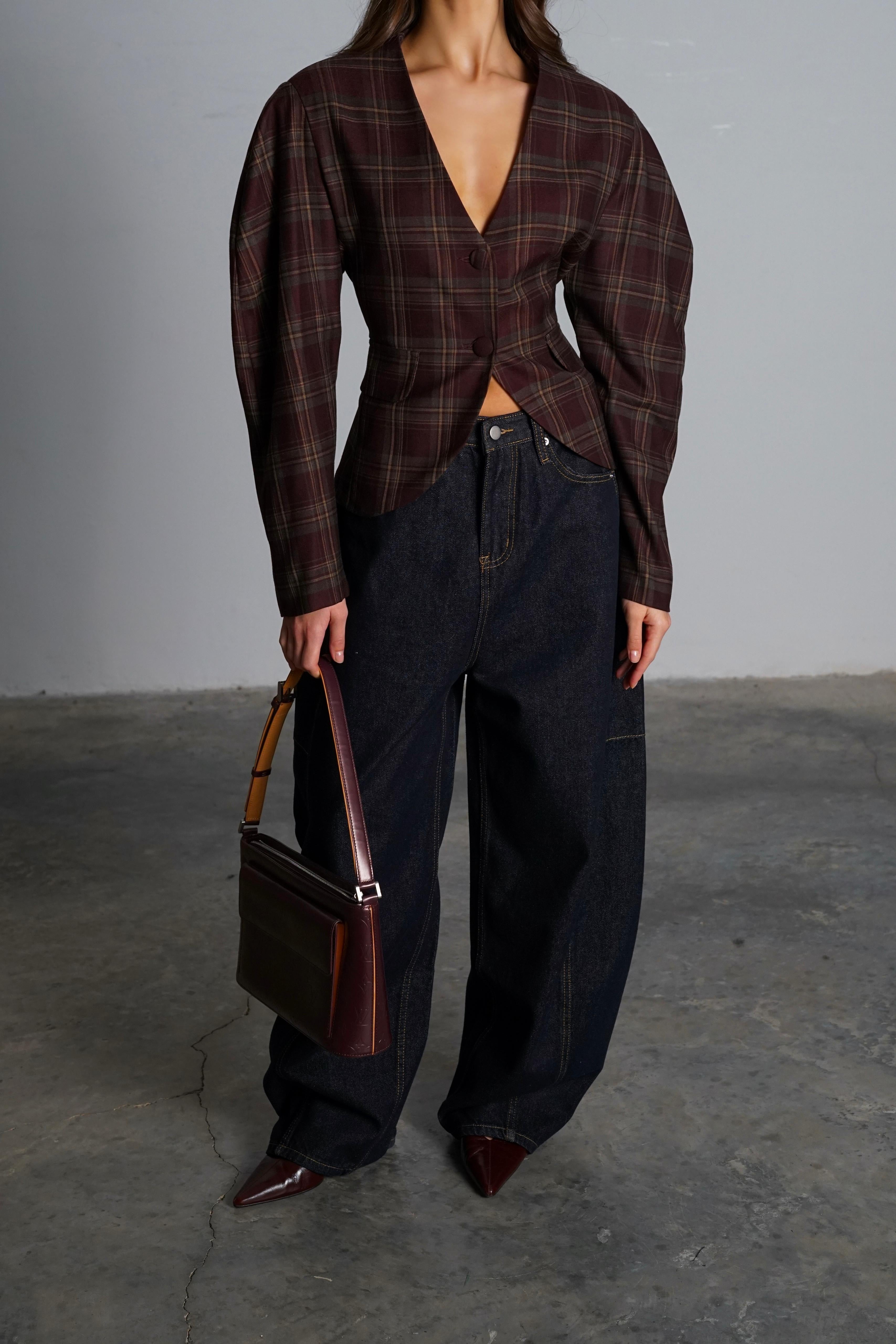 ג׳קט אמיליה ג'קט אדום GOVANA