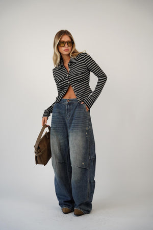 חולצת סריג רוזי חולצה RFA