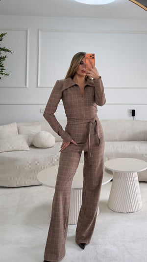 אוברול לני אוברול חום O.S נטלי שווילי